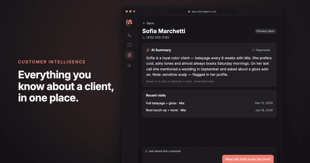 Customer Intelligence: Know Every Client Before They Walk In